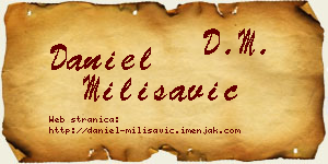 Daniel Milisavić vizit kartica